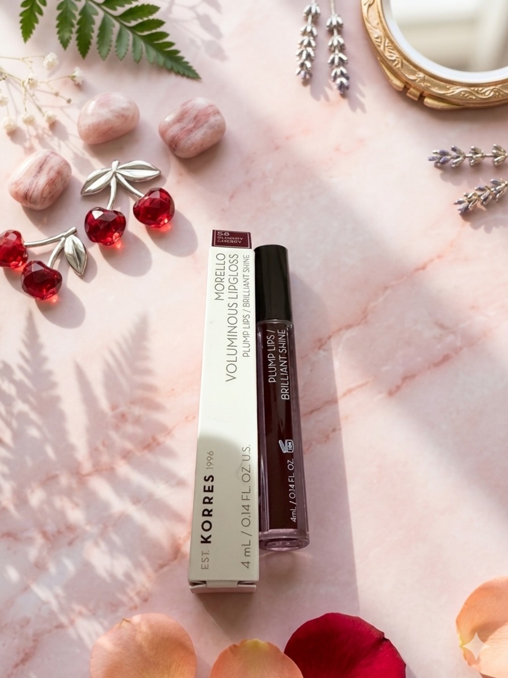 Korres Voluminous Lips Lip Gloss in Morello Red